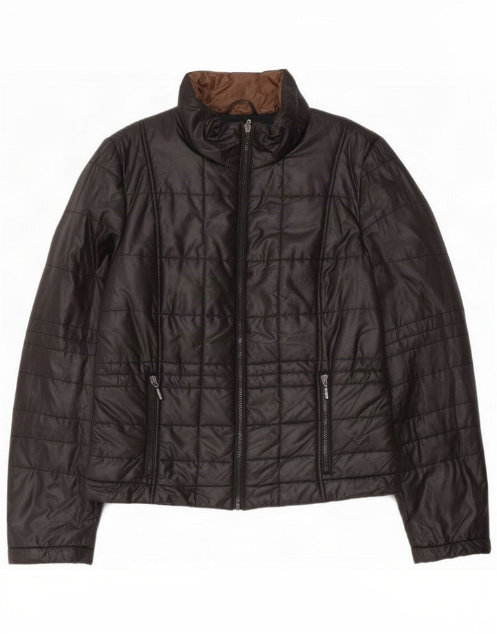 Geox Womens Respira Padded Jacket UK 14 Large Black Polyester