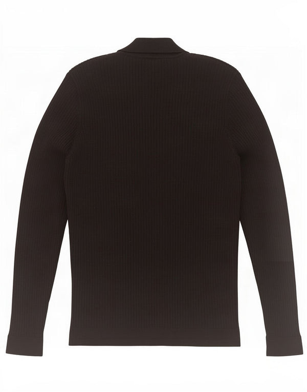 Zara Mens Turtle Neck Jumper Sweater Medium Black Viscose