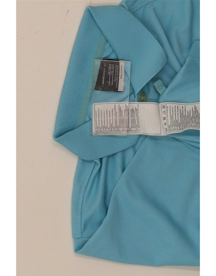 Nike Boys Polo Shirt 12-13 Years Large Blue Polyester Sports
