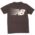 New Balance Mens Graphic T-Shirt Top Large Grey Flecked