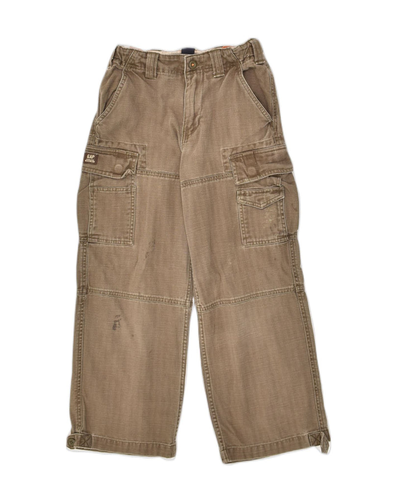 GAP Boys Straight Cargo Trousers 7-8 Years W22 L23 Brown Cotton | Vintage Gap | Thrift | Second-Hand Gap | Used Clothing | Messina Hembry 