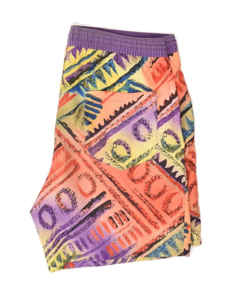 SANTO STEFANO Mens Swimming Shorts IT 48 Medium Multicoloured Polyester | Vintage Santo Stefano | Thrift | Second-Hand Santo Stefano | Used Clothing | Messina Hembry 