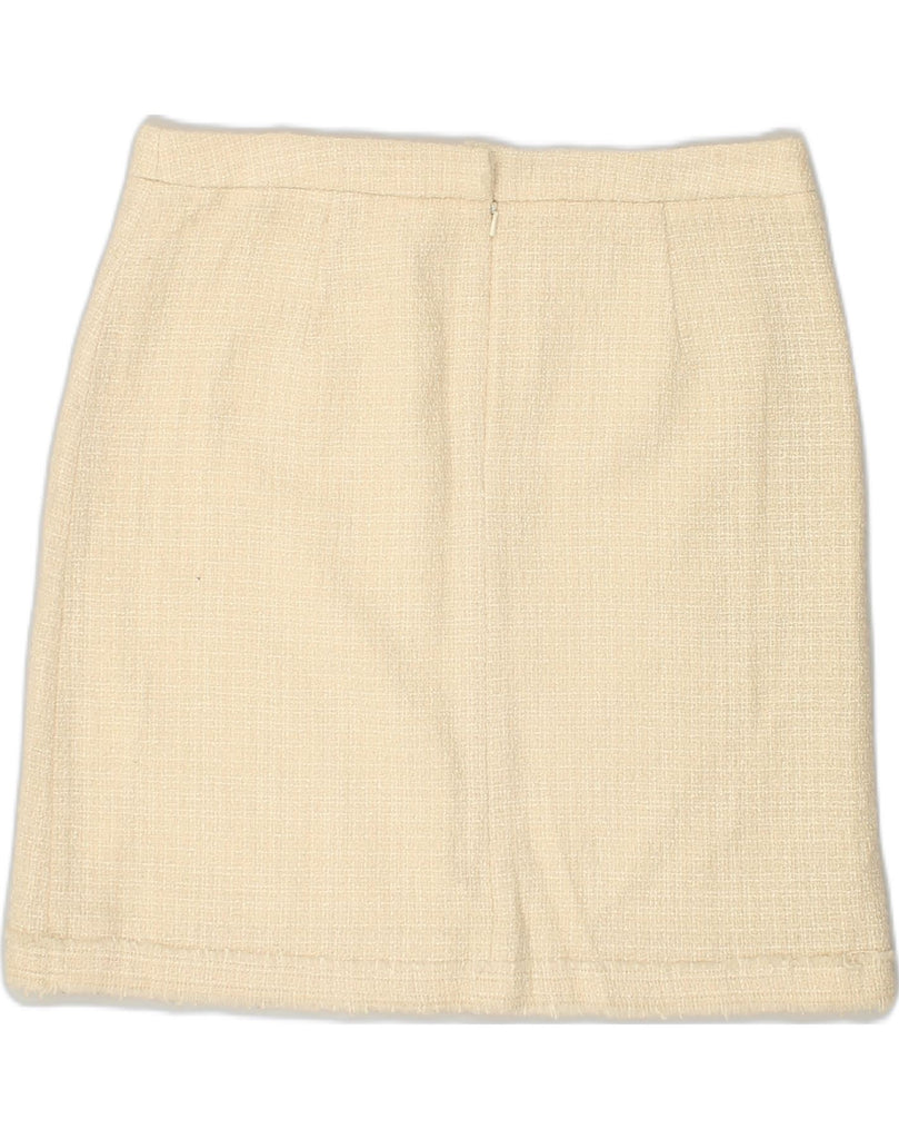 J. CREW Womens Straight Skirt US 12 Large W34  Beige Wool | Vintage J. Crew | Thrift | Second-Hand J. Crew | Used Clothing | Messina Hembry 