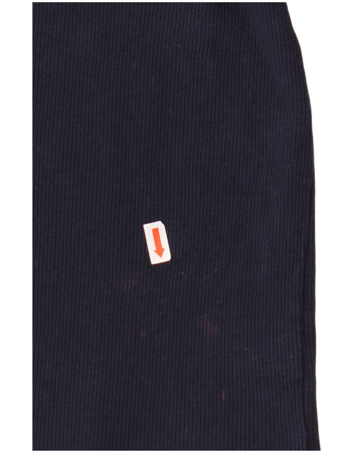 RALPH LAUREN Womens Top 3/4 Sleeve UK 18 XL Navy Blue Colourblock Cotton