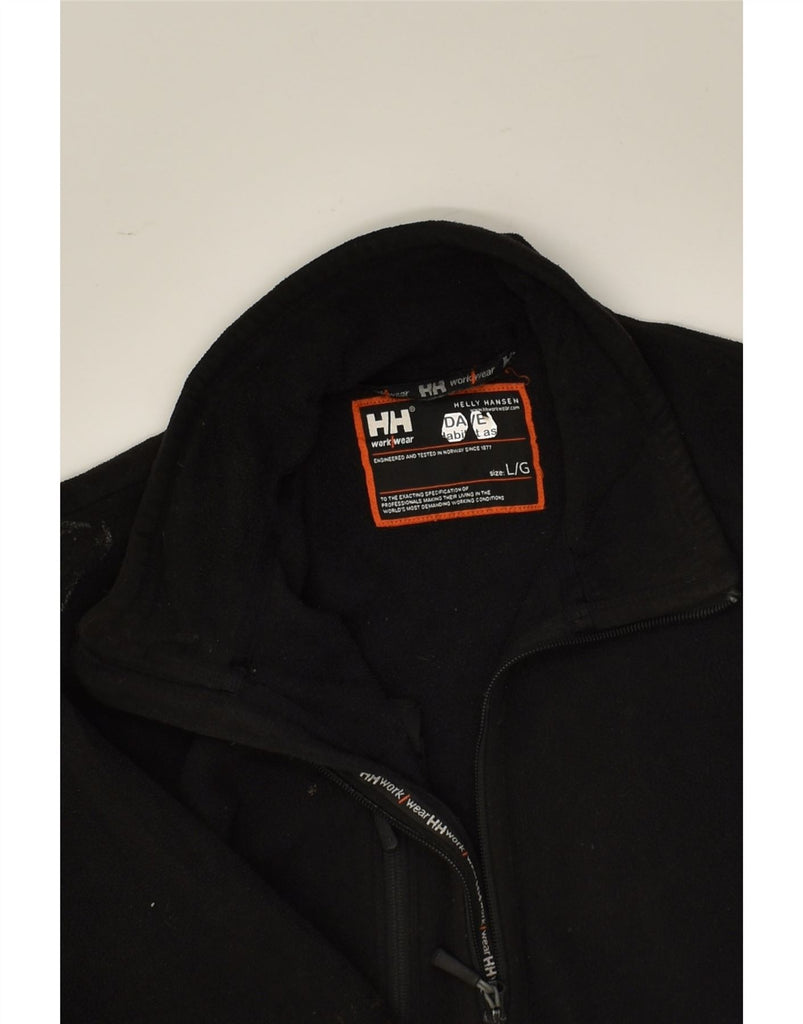 HELLY HANSEN Womens Fleece Jacket UK 14 Large Black Polyester | Vintage Helly Hansen | Thrift | Second-Hand Helly Hansen | Used Clothing | Messina Hembry 