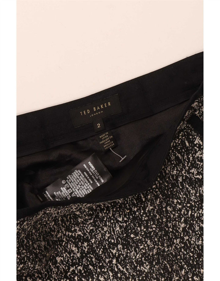 Ted Baker Womens Chino Shorts Size 2 Small W30 Black Flecked Polyester