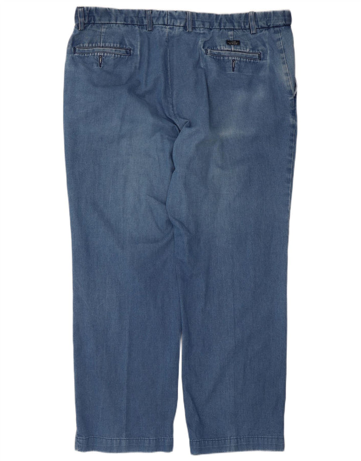 Marks & Spencer Mens Blue Harbour Straight Jeans W42 L28 Blue Cotton