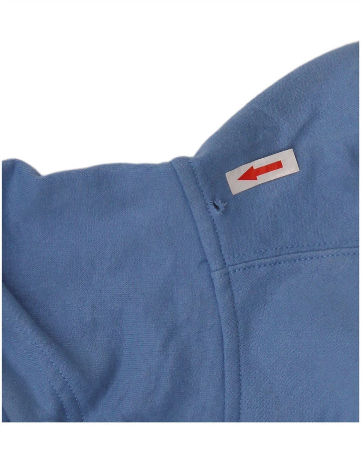 Champion Mens Graphic Hoodie Jumper Medium Blue
