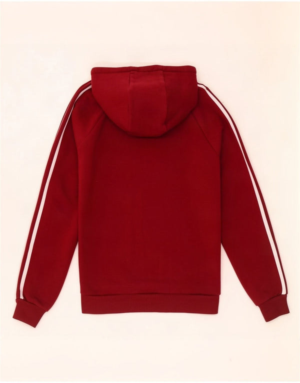 Adidas Mens Zip Hoodie Sweater XS Red Cotton