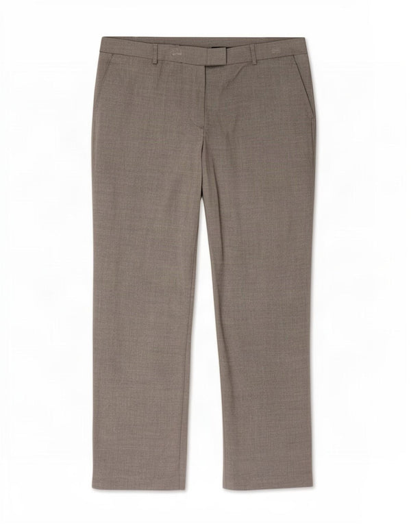 Marks & Spencer Womens Straight Suit Trousers UK 16 Large W36 L29 Grey