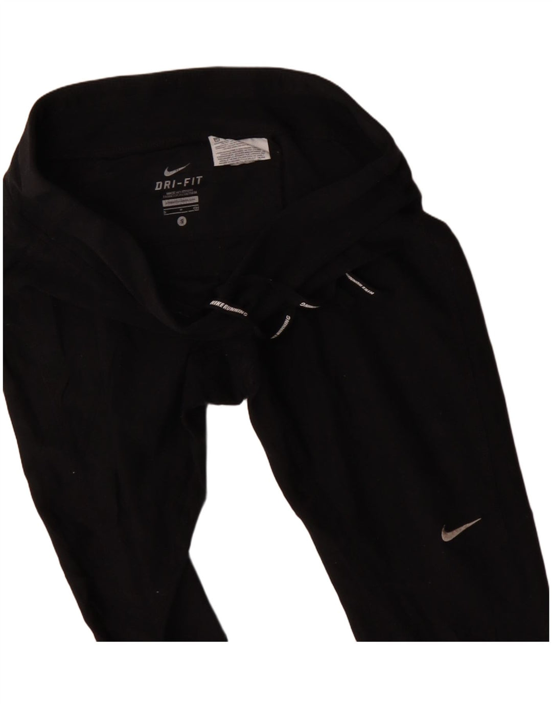 Nike Womens Dri Fit Tracksuit Trousers UK 10 Small  Black Polyester