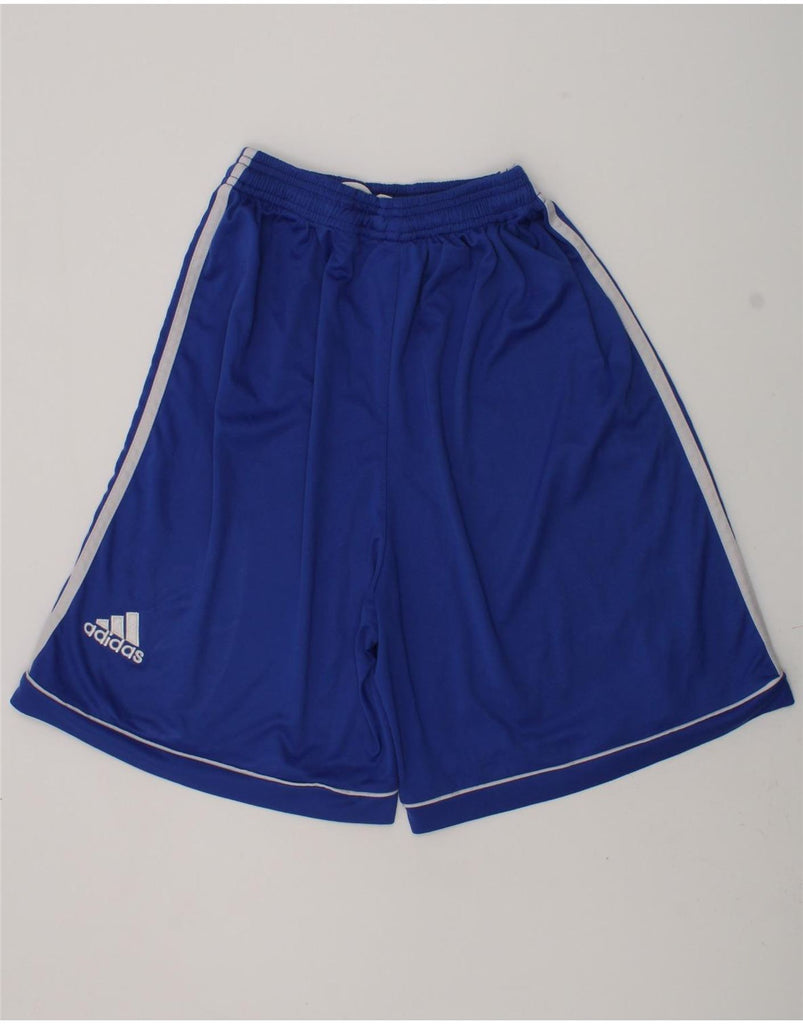 ADIDAS Boys Chelsea FC Sport Shorts 9-10 Years Medium Blue Polyester | Vintage Adidas | Thrift | Second-Hand Adidas | Used Clothing | Messina Hembry 