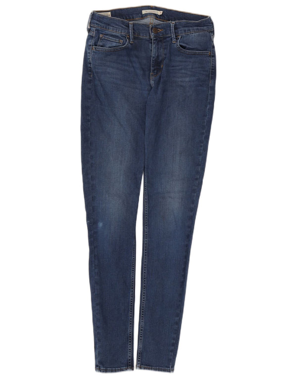 LEVI'S Womens 710 Super Skinny Jeans W30 L31 Blue Cotton