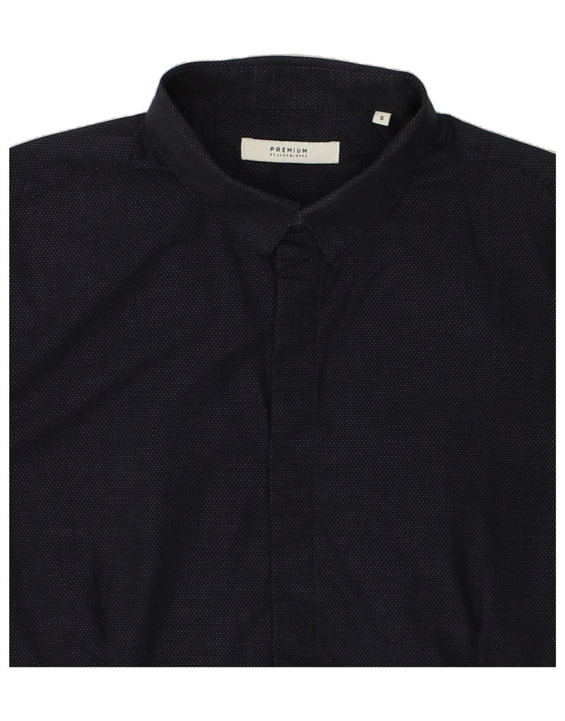 JACK & JONES Mens Shirt Small Navy Blue Cotton | Vintage Jack & Jones | Thrift | Second-Hand Jack & Jones | Used Clothing | Messina Hembry 