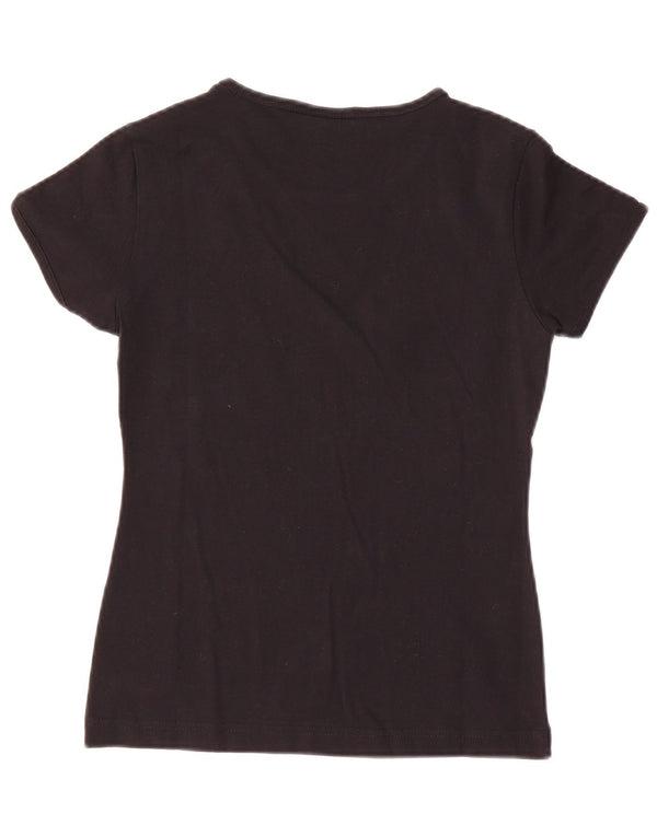 Asics Womens T-Shirt Top UK 8 Small Black
