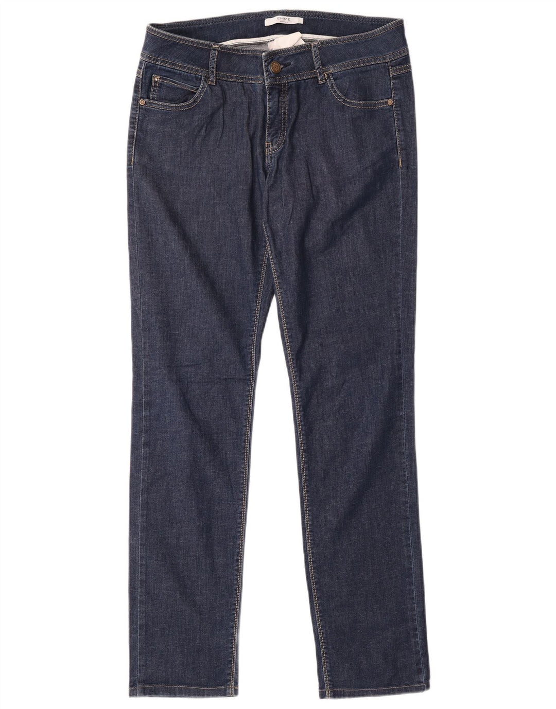 Marella Womens Slim Jeans UK 10 Small W28 L30 Blue Cotton