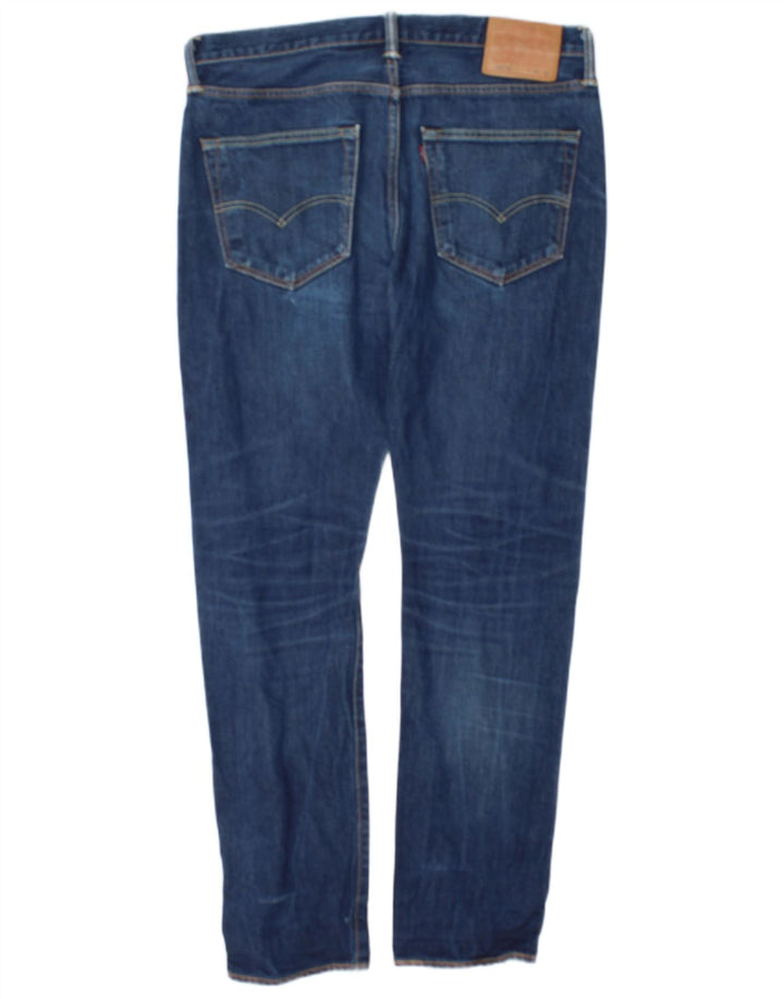 Levi's Mens 501 Straight Jeans W34 L32 Blue Cotton