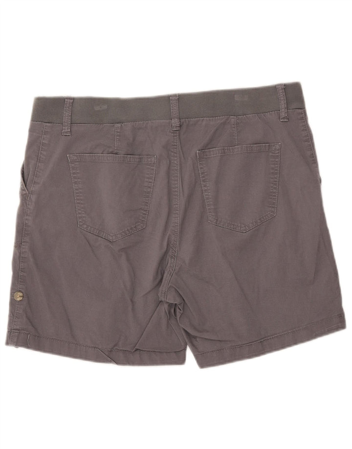 LEE Womens Riders Mid Rise Chino Shorts W36 XL Grey