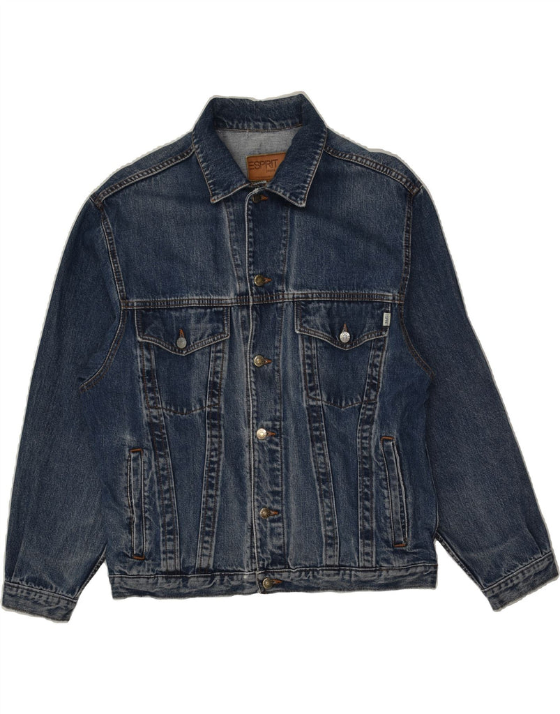 ESPRIT Mens Denim Jacket UK 44 2XL Navy Blue Cotton | Vintage Esprit | Thrift | Second-Hand Esprit | Used Clothing | Messina Hembry 