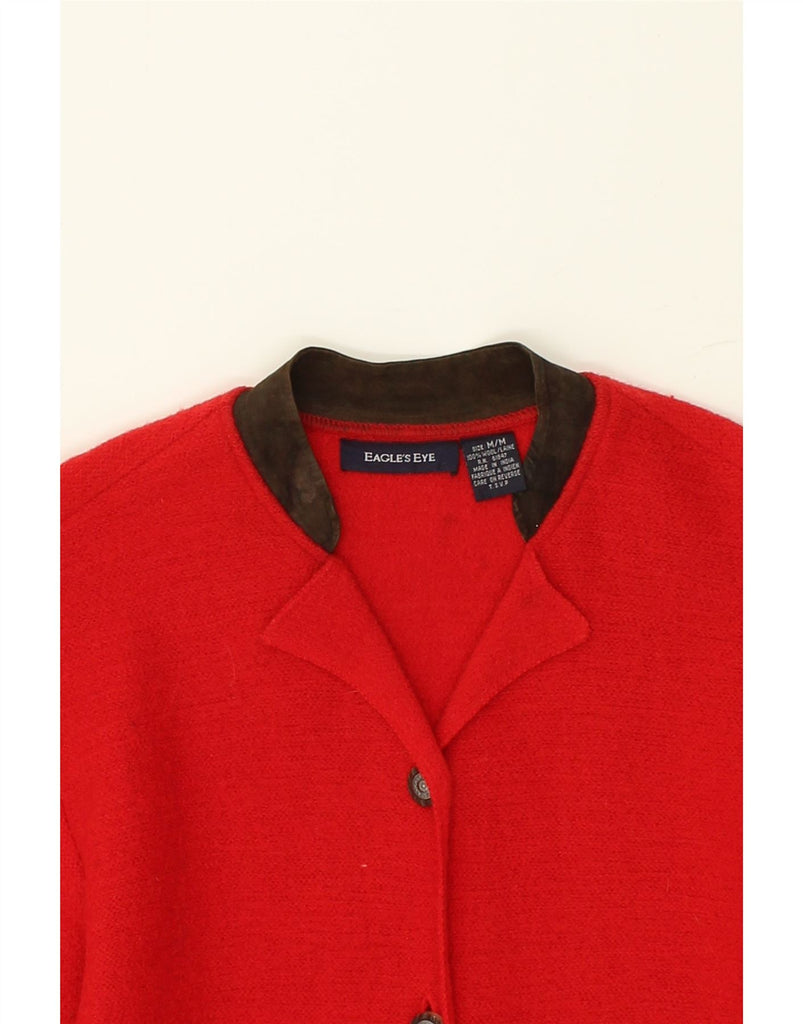 VINTAGE Womens Cardigan Sweater UK 14 Medium Red Wool | Vintage Vintage | Thrift | Second-Hand Vintage | Used Clothing | Messina Hembry 