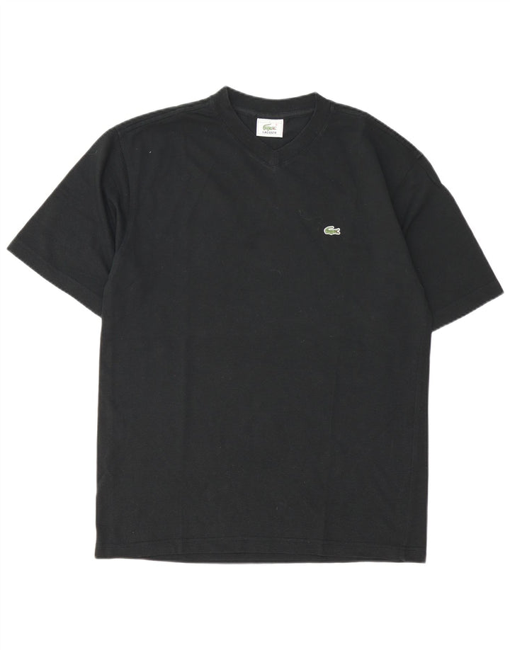 Lacoste Mens T-Shirt Top Size 3 Small Black Cotton