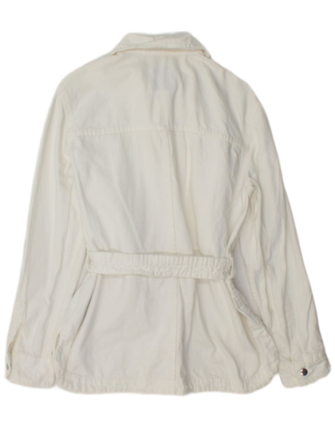 Zara Womens Oversized Denim Shirt UK 6 XS White Cotton
