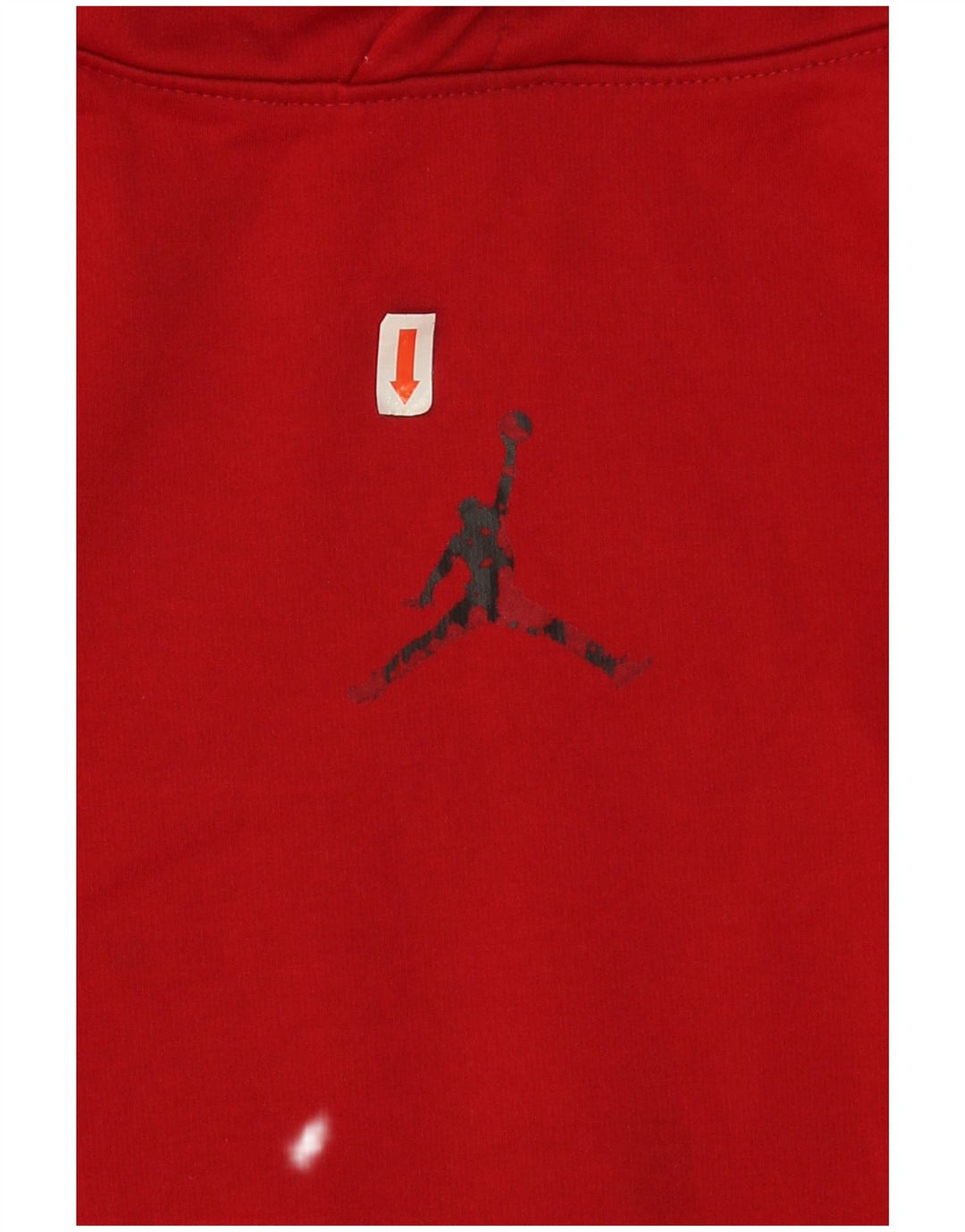 Jordan Boys Hoodie Jumper 12-13 Years Large Red Polyester