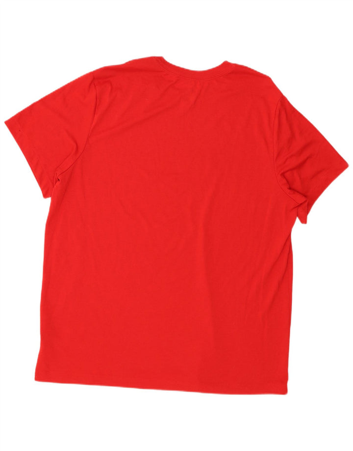 Nike Mens Dri Fit Graphic T-Shirt Top XL Red Polyester