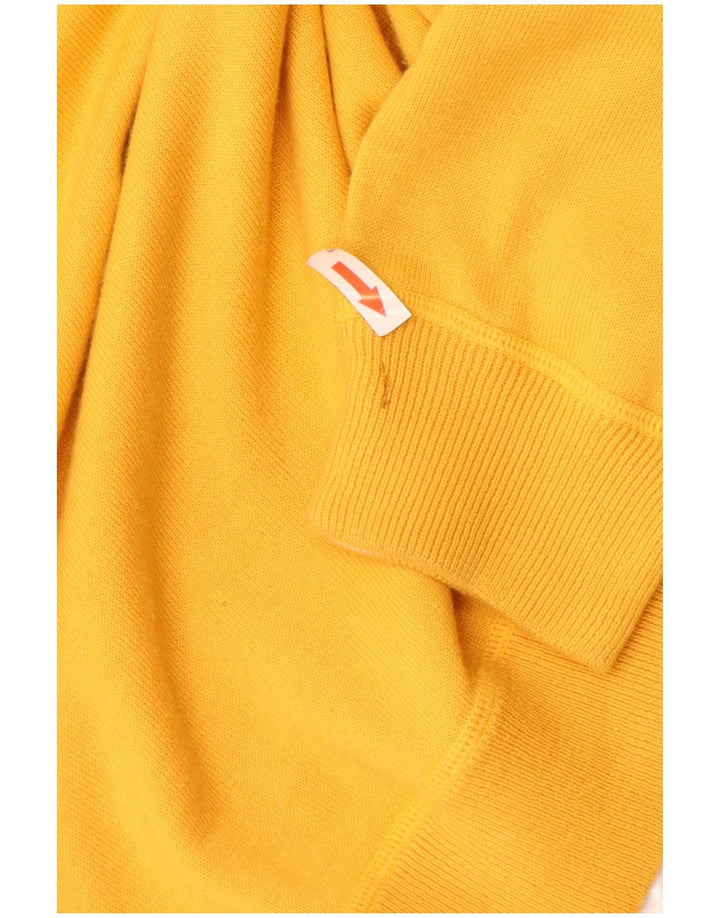 Sergio Tacchini Mens Crew Neck Jumper Sweater 2XL Yellow Cotton