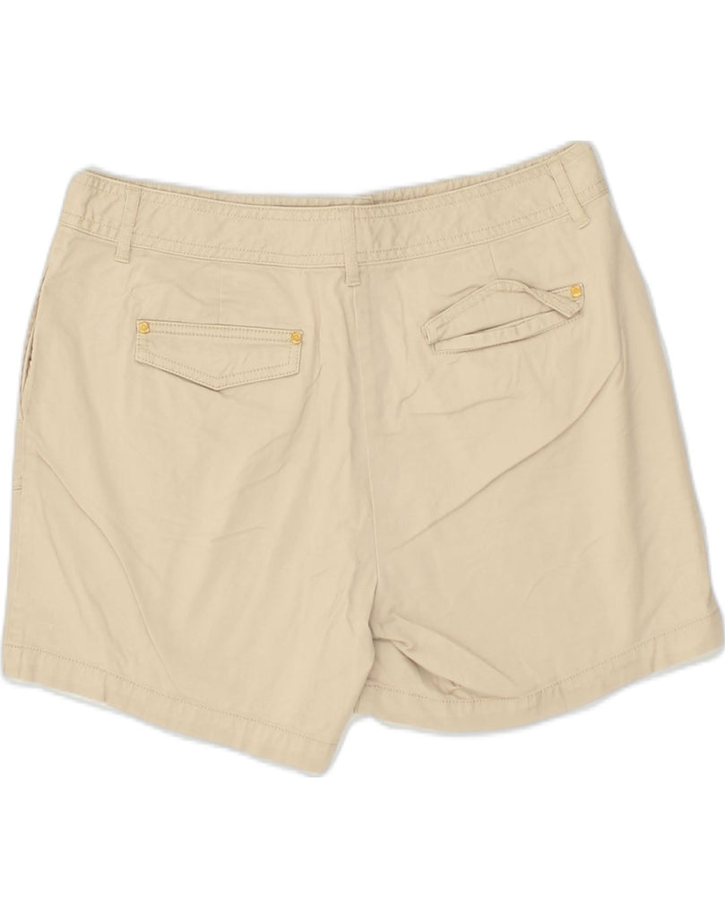 MICHAEL KORS Womens Chino Shorts US 10 Large W32 Beige Cotton | Vintage Michael Kors | Thrift | Second-Hand Michael Kors | Used Clothing | Messina Hembry 