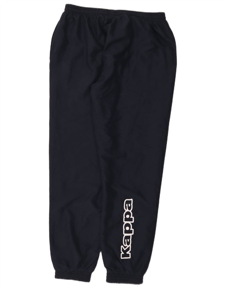 Kappa Mens Graphic Tracksuit Trousers Joggers 2XL  Navy Blue Polyester