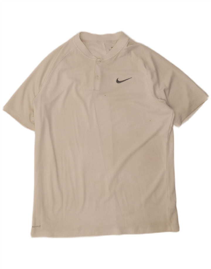 Nike Mens T-Shirt Top Large White Polyester