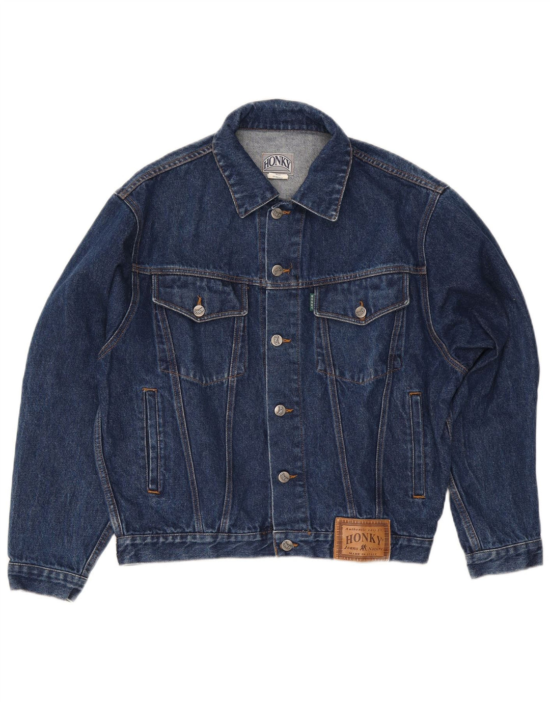 Vintage Mens Denim Jacket UK 36 Small Blue Cotton