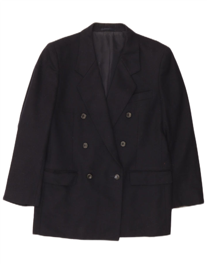 Aquascutum Mens Double Breasted Blazer Jacket UK 36 Small Navy Blue