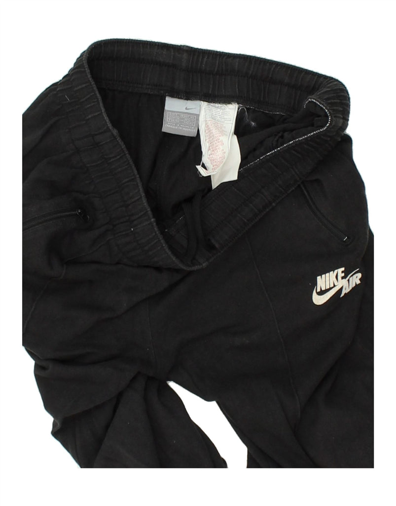 NIKE Womens Capri Tracksuit Trousers Joggers UK 8/10 Small Black Cotton | Vintage Nike | Thrift | Second-Hand Nike | Used Clothing | Messina Hembry 