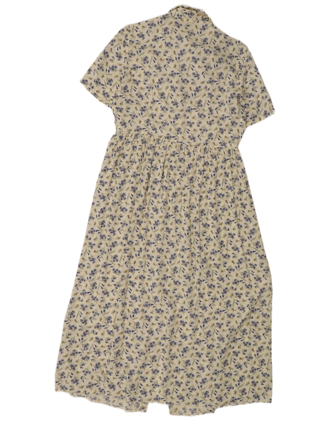 Marks & Spencer Womens Short Sleeve Shirt Dress UK 12 Medium Beige