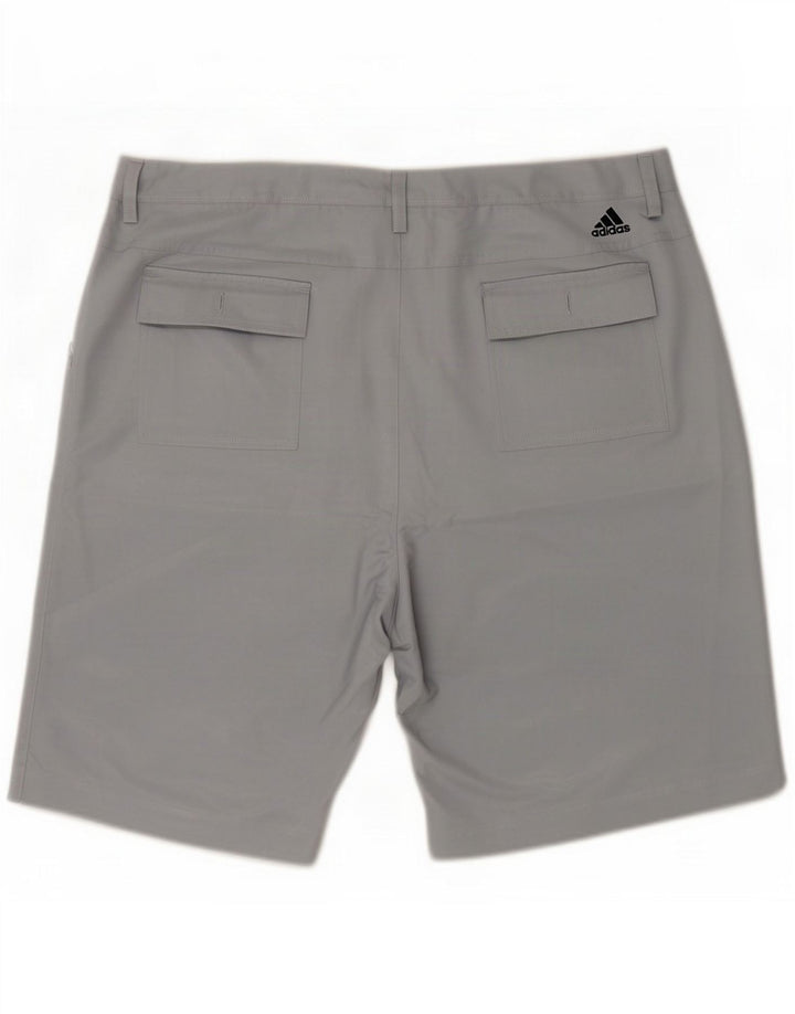 Adidas Mens Climalite Chino Shorts XL W38 Grey Polyester