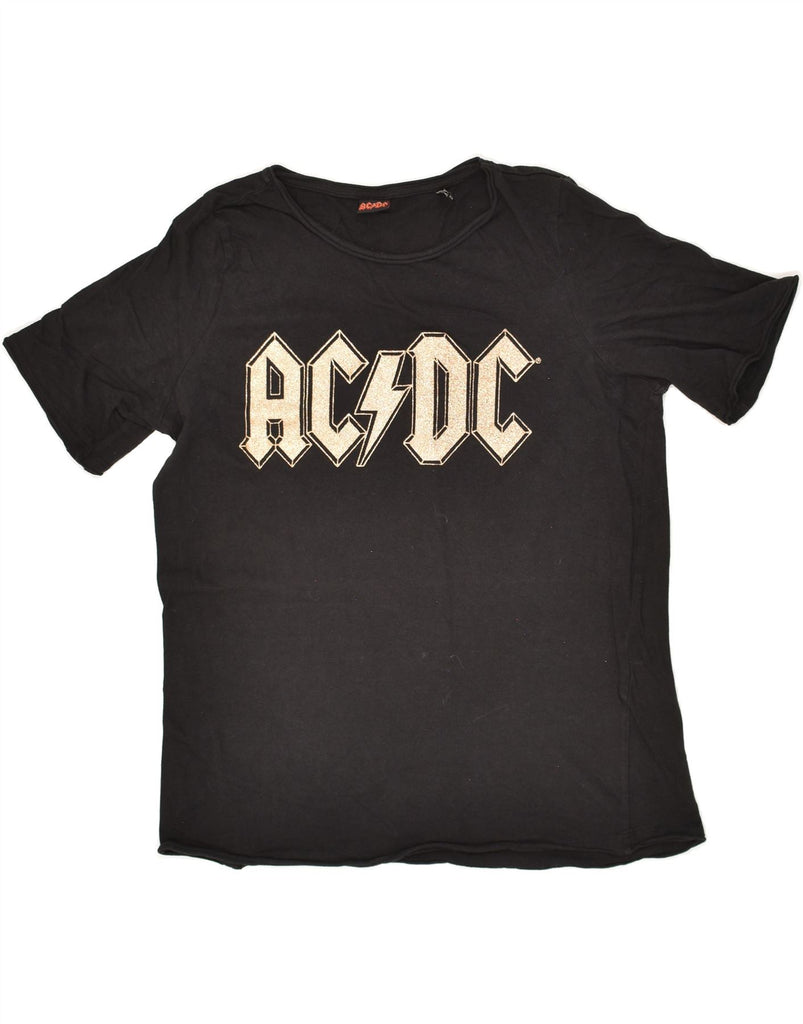 VINTAGE Mens AC DC Graphic T-Shirt Top XS Black Cotton | Vintage Vintage | Thrift | Second-Hand Vintage | Used Clothing | Messina Hembry 