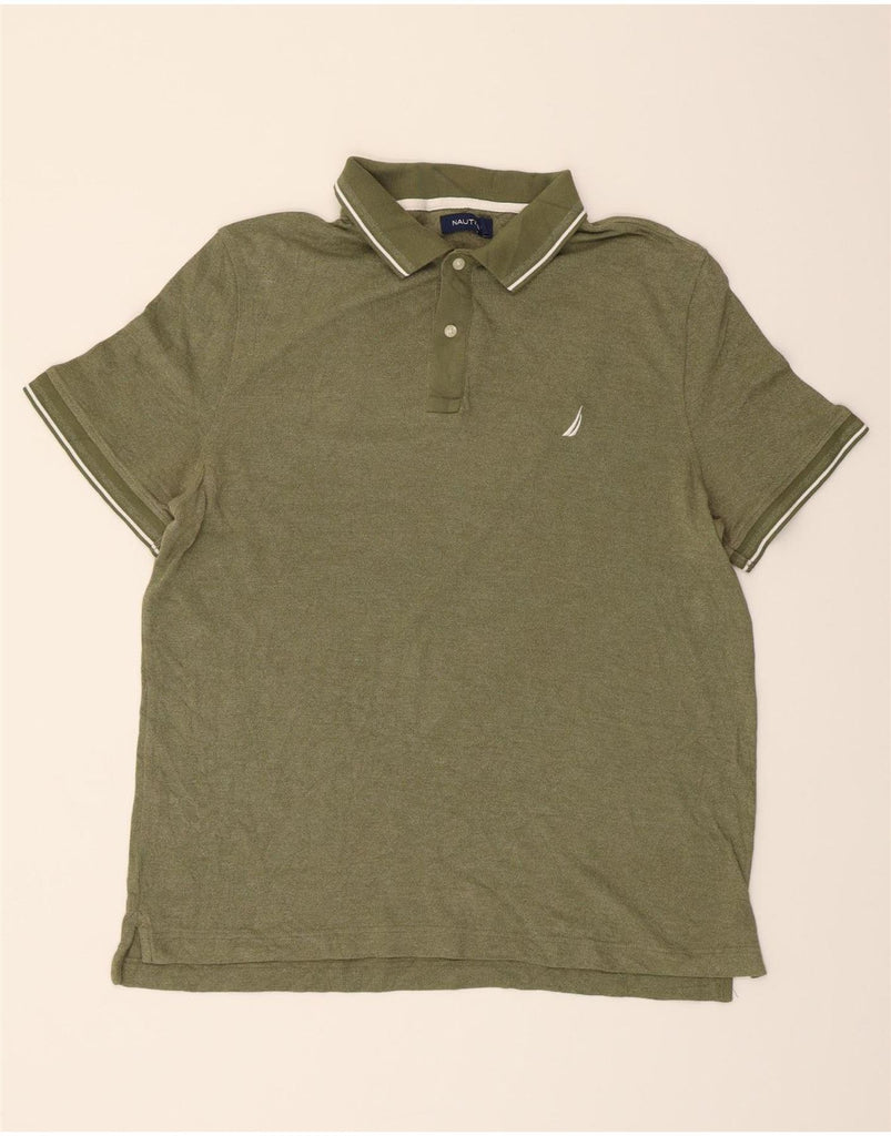 NAUTICA Mens Polo Shirt XL Green Vintage Nautica and Second-Hand Nautica from Messina Hembry 