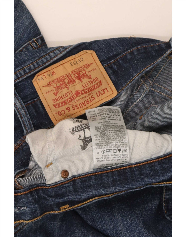 Levi's Womens Slim Jeans W34 L29 Blue Cotton