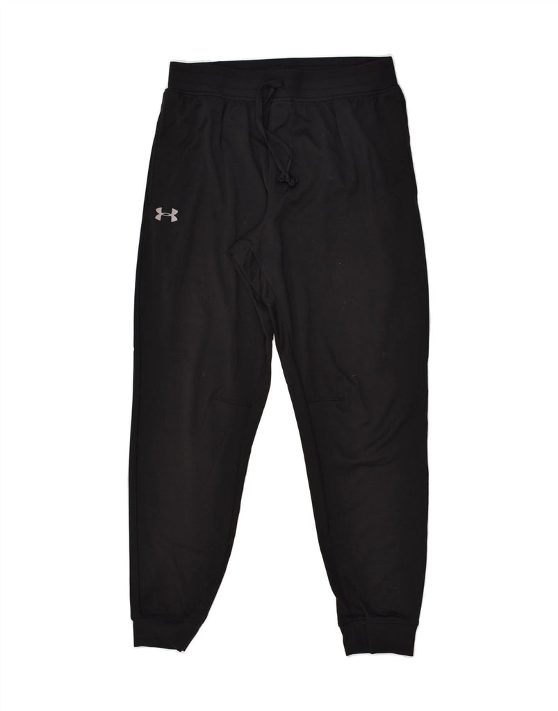 UNDER ARMOUR Mens Tracksuit Trousers Joggers Large Black Polyester | Vintage Under Armour | Thrift | Second-Hand Under Armour | Used Clothing | Messina Hembry 