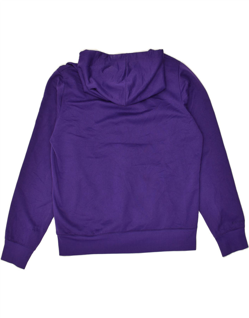 UNDER ARMOUR Womens Cold Gear Graphic Hoodie Jumper UK 18 XL Purple | Vintage Under Armour | Thrift | Second-Hand Under Armour | Used Clothing | Messina Hembry 