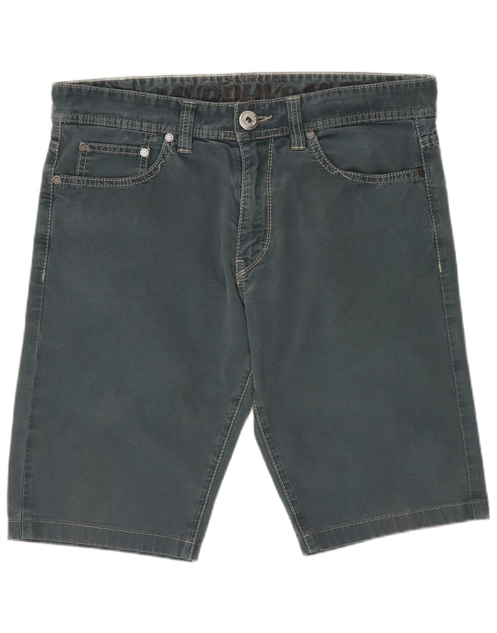 Murphy & Nye Mens Casual Shorts Medium W32 Grey Cotton