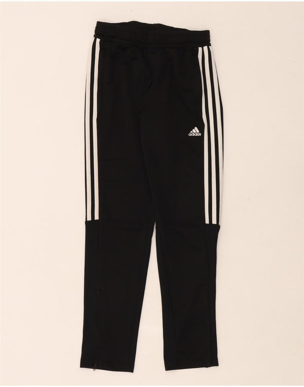 Adidas Boys Aeroready Tracksuit Trousers 11-12 Years Black Polyester