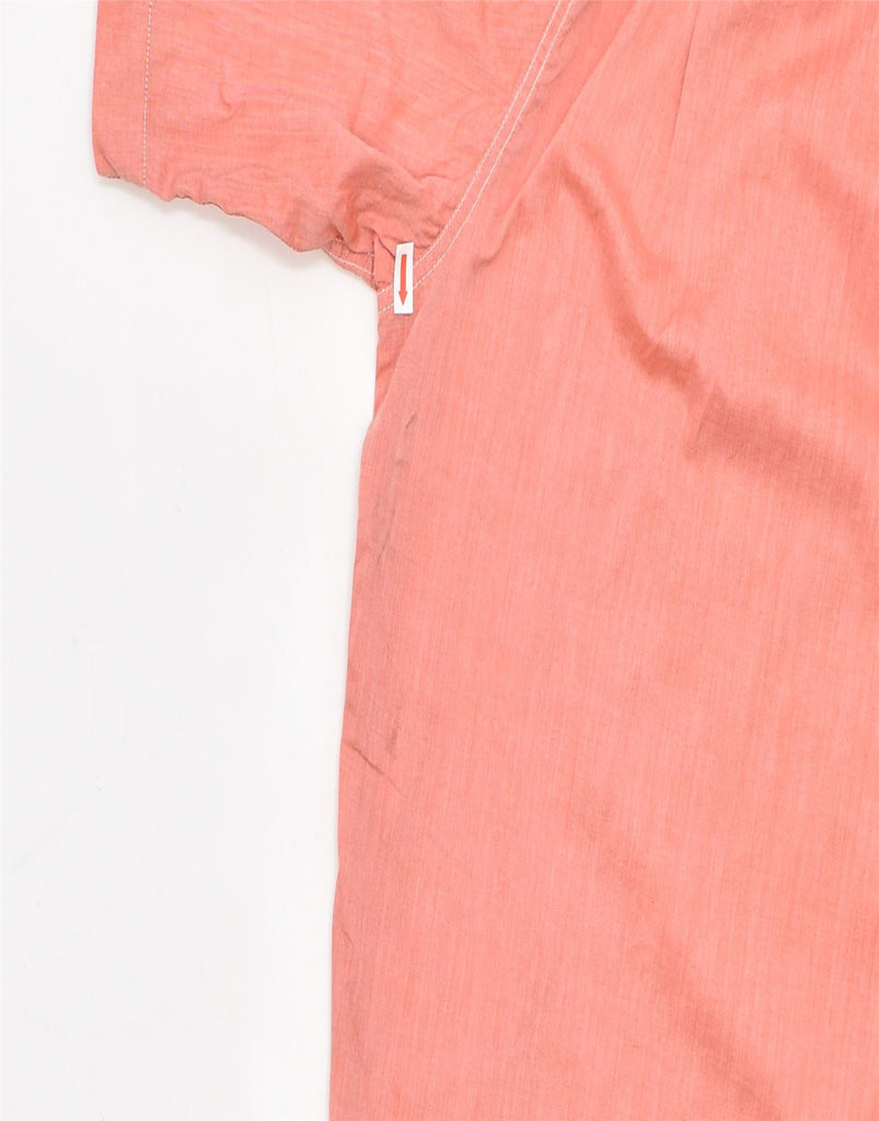 TRUSSARDI Mens Short Sleeve Shirt IT 54 XL Pink Cotton | Vintage | Thrift | Second-Hand | Used Clothing | Messina Hembry 