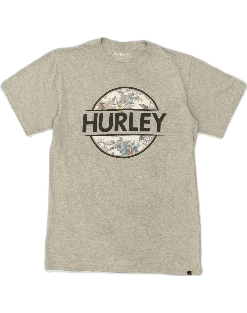 HURLEY Mens Graphic T-Shirt Top Medium Grey Polyester | Vintage Hurley | Thrift | Second-Hand Hurley | Used Clothing | Messina Hembry 