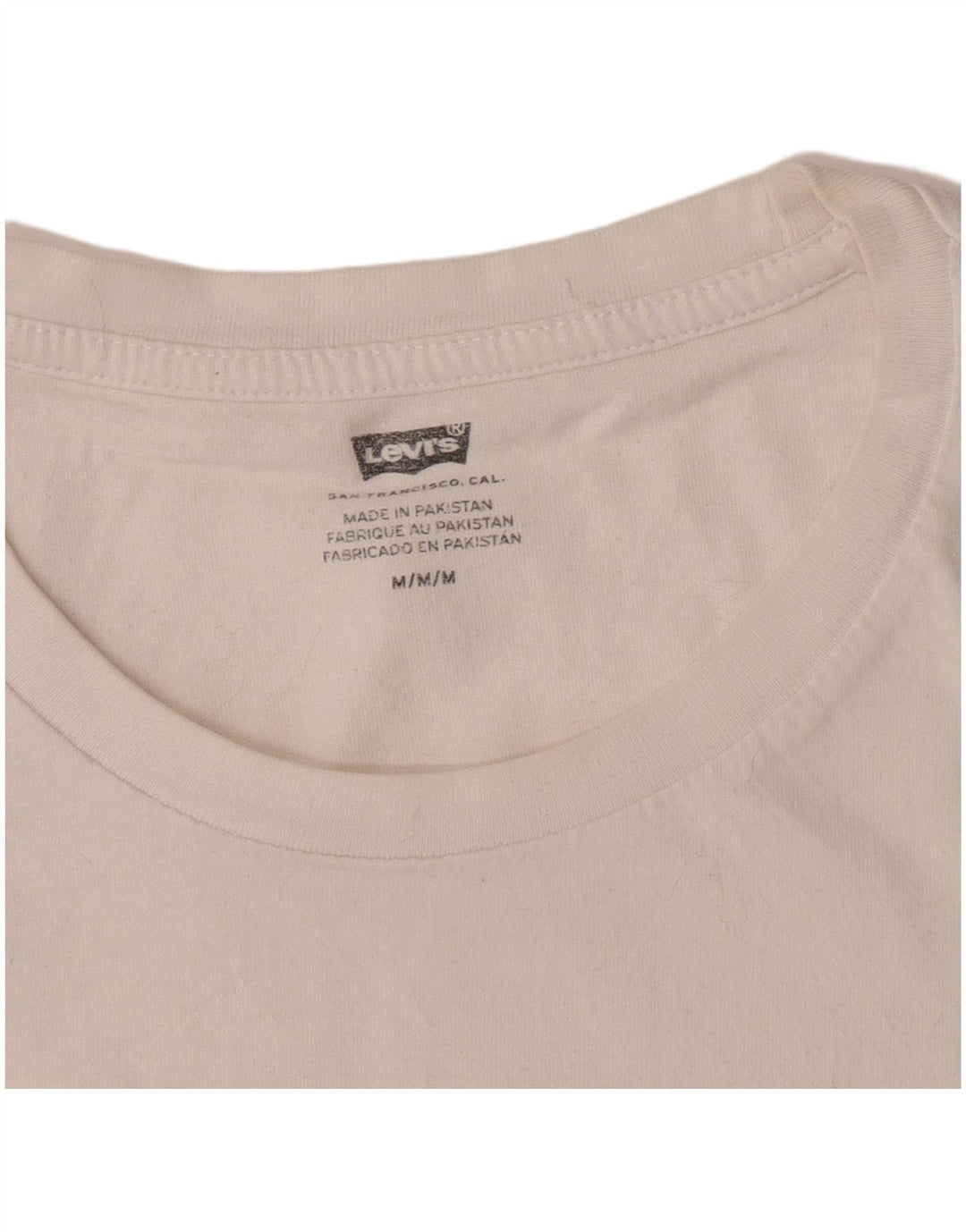 Levi's Mens Graphic T-Shirt Top Medium White