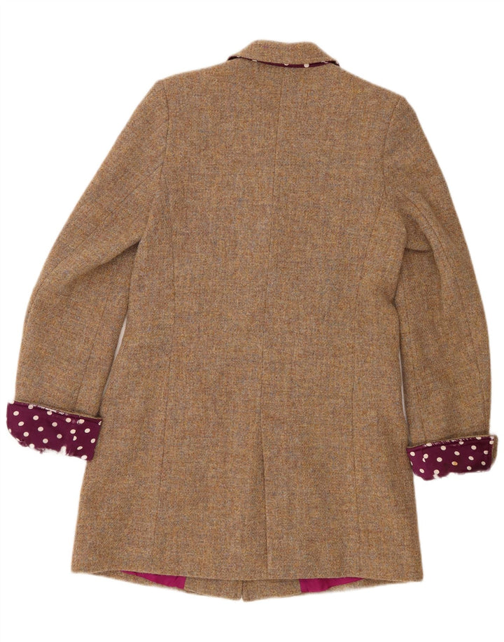 Vintage Womens Overcoat IT 42 Medium Beige