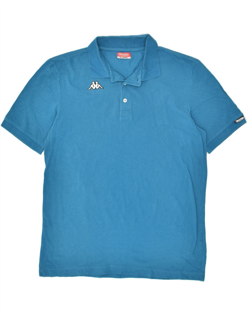 KAPPA Mens Polo Shirt XL Blue Cotton | Vintage Kappa | Thrift | Second-Hand Kappa | Used Clothing | Messina Hembry 