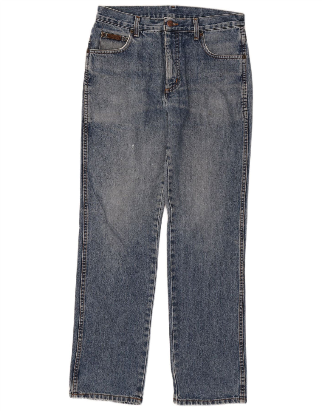 Wrangler Mens Texas Straight Jeans  W32 L32 Blue Cotton